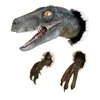 Wanddekor 3d Dinosaurier Simation Ornamente Velociraptor Set Harzaufkleber Atmosphäre Dekoration Requisiten für Partymöbel 2 DHXSL geeignet