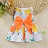 Dog Apparel Floral York Clothes For Small Dogs Beach Dress Spring Puppy Party Dresses Summer Cat Skirt With Super Bowknot