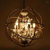 Hanglampen vintage roestijzeren kooi kroonluchters e14 grote stijl kristal kroonluchter luster led lamp verlichting voor woonkamer slaapkamer bar