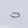 Cluster Rings HF JEL 925 Sterling Silver For Women Adjustable Cubic Zirconia Jewelry Engagement Anniversary Gift