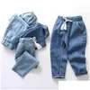 Jeans Lawadka Summer Thin Kids Chłopcy Cotton Dzieci Dziewczyna Dziewczyna Spodnie Przypadkowe dżins Wysoka jakość Wiek dla 210 lat 211102 Drop D DH36C