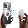Magsoge Transparent Clear Acrylic Magnetic Phone Cases for iPhone 14 13 12 11 Pro Max Mini XR XS Com Pacote de Varejo Compatível com Carregador Magsafe