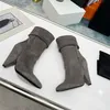 2022 Luxe design Yslity Boots Elegant ASND Perfect Cool Girl in de herfst Winter Alphabet Anti -Wrinkle Fashion Leisure Boots DDV