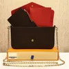 högkvalitativ multi pochette Felicie handväska väska äkta läder handväskor axel handväska koppling tote messenger shopping handväska med låda