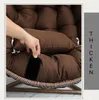 Travesseiro ovo capa de cadeira cesta suspensa balanço grosso para decoração de sala de estar interna e externa