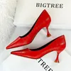 Dress Shoes Bigtree Brand Design Office Women Pump Genuine Leather High Heels Fashion Stiletto Sexy Pumps