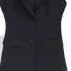 Kombinezony damskie XL-8XL Extra duży rozmiar Profesjonalna czarna kamizelka Kobiet Kobiet 2022 Produkt Sleveless Suit Wysoka jakość