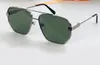 Gold Metal Pilot Sunglasses Sunglass Grey Lens Men Summer Sun Shades Fashion Outdoor UV400 Shades Eyewear with Box