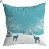 Pillow Cover Useful Dust Proof Case Christmas Throw Living Room Sofa Decor For Dorm