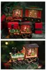 NIEUWE SPOT 2022 Kerstkristallen bol Octaaf doos Trein Pick-up Car Boys and Girls Christmas Gift Decorations 28-49cm