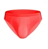 Majaki Ice Silk Sexy Bielizna Men Briefs 3D Samle Bezproblemowy oddychający cienki odcinek Majy Bikini Slip Homme