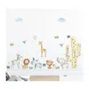 Декор стены мультфильм рука наклейка животных для домашней детской комнаты Kingdergarten Sticker