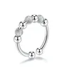 Mode Dames Ring Roestvrij Staal voor Sieraden Titanium Vrouwen Kraal Ringen Zilver Goud Verstelbare Kleur Groothandel