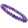 Beaded Natural Strands Gemstone Healing Crystal Round Beads Armband Agate Amethyst Watermelon Rose Quartz Morgan Stone Malachite T DH1LD