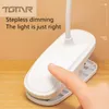 Table Lamps LED Clip-on Desk Lamp USB Rechargeable Dimming Eye Protection Learning Home Decoration Night Student Bedside