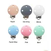 Soothers Teethers Chenkai 10Pcs 30Mm Diameter Round Baby Sile Clip Diy Infant Necklace Pendant Sensory Nursing Pacifier Teething C Dhh8X