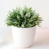 Decorative Flowers Artificial Green Plants Fengwei Grass Potted Simulation Ball Home Living Room Decoration Festival Party Office Ornaments