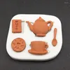 Baking Moulds Biscuits Coffee Teapot Silicone Sugarcraft Mold Chocolate Cupcake Fondant Cake Decorating Tools