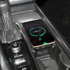 Bil QI trådlös laddare för Volvo XC90 S90 V90 XC60 V60 C60 2018 2019 2020 laddningsplatta trådlös telefonladdare tillbehör