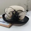 Headpieces vrouwen fascinator hoed cocktail bruiloft feest kerk kopstuk mode hoofddeksel formele bloemenhaaraccessoires