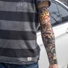 5 PCS Mixed 100Nylon Elastic Fake Temporary Tattoo Sleeve Designs Body Arm Stockings Tatoo For Cool Men Women3574733