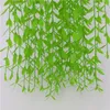 Decorative Flowers Arrival Green Willow Wall Hanging Vine Plant Rattan For Event Wedding Home Living Decor