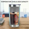 20oz Tumbler Edelstahl-Autotasse mit versiegeltem Deckel, pulverbeschichtete Wasserflasche für Männer, Reisen, Bachelorette-Wasserflaschen FY4412 SS1220