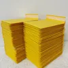 Hediye sargısı 25/50/100pcs kraft kağıt kabarcık zarfları yastıklı postalar zarf kendi mühür ambalaj çantası kurye depolama çantaları