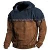 Sweats à capuche pour hommes Vintage vêtements d'hiver pour hommes lâche décontracté américain Western Cowboy Costume homme sweat Streetwear surdimensionné