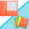 6Pcs Folder Colorful Practical Multifunction Premium Paper File Folder for Home