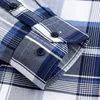Men's Casual Shirts Pure Cotton Checkered Men Long Sleeve Turndown Collar Leisure Plaid Shirt Mens Tops 2022 Comfortable High Quality