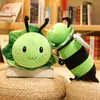 90 cm Söt kinesisk kål Bee Ladybug Plush Toy Högkvalitativ fylld docka Sovande cylindrisk kudde födelsedagspresent till barn