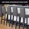 Housses de chaise Jacquard Stretch Bar Tabouret Couverture Dos Court Salle À Manger Housse Élastique Pour Chambre Cuisine Restaurant