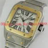 Top Quality 100 Automatic Machinery Mens Watch Acciaio inossidabile 18k Oro giallo w200728g Polso sportivo da uomo Wat2680