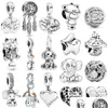 Charms 925 Sterling Sier Cute Star Cat Elephant Mushroom Bear Pendant f￶r Original Pandora Charm Armband Ladies Jewelry Drop Delive DHX1C