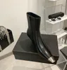 Designer Bottes Femmes Chaussures De Luxe En Cuir Noir Pointu Cheville Bottines EU35-39 Avec Boîte Robes De Fête