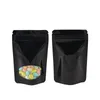 Zip Mylar Bag Food Storage Pouches colorful window opening self plated sealed packaging bags