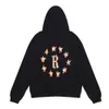 FashionBinw Men's Hoodie Crewneck Sweatshirt 2023 Nya modemärke Rhude Five Pointed Star Printed Terry and Women's Lare Loose Coat