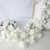 Dekorativa blommor 135 huvuden Cherry Blossom Silk Artificial Vine Sakura Hanging For Wedding Wall Decoration Fake Leavse Garland Wreath