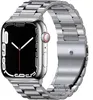 Metallremmar för Apple Watch Ultra 49mm 45mm 41mm rostfritt stål 3-länk Smartur armband kompatibel med iWatch 8 7 6 5 4 3 SE 44mm 42mm 40mm