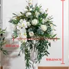 Fleurs décoratives sur mesure Imitation Phalaenopsis Rose boule disposition de mariage guide routier fleur centre commercial ouverture décoration soie