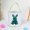 Святки пасхальные яйцо для хранения яиц Корзина Canvas Bags Bunny Ear Bucktives Festives Favors Creative Pastesh Gift Bacd с фестивалем хвоста кролика