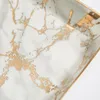 Выпечка инструментов Nordic Gold Marbled Ceramic Dessert Dessert стейк -салат для закуски для пирога для чая хранения ювелирных изделий