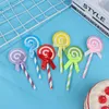 Bakgereedschap 6 stks/pack cupcake toppers kleurrijke lolly butterfly tie cake decoratie suikerkom cadeaubon kinderen verjaardagsfeestje decoraties