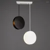 Lampy wiszące metalowe nordyckie oświetlenie kuchenne w pokoju dziecięcego pokój wiszące światła okrągłe zawieszenie LED Luminaire do posiłków