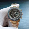 Najwyższej jakości nowy styl Automatyczny 2836 ruch ukryty czarny pusty tarcza Xiabisour Men Watch 18K Gold Band Male Watch 303J