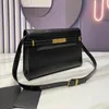 7A 2022 top leather womens bags designer luxury female square retro college style fashion single shoulder crossbody handbag large capacity bag brand Classic