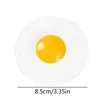 New Games Sticky TPR Rubber Eggs Squeeze Kitchen Food Toy Pretend Play Cooking Fried Egg Omelette Gags Joke Kids Relieve Stress Toys 1227