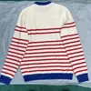 Women's Sweaters designer Spring 2022 New Straight Fashion Casual Pullover Round Neck Stripe Letter Knitted Long Sleeve Women ins 61L8