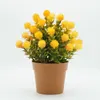 Decorative Flowers Mini Artificial Plants Bonsai Small Simulated Tree Pot Plantas Fake Office Table Potted Ornaments Home Garden Decoration